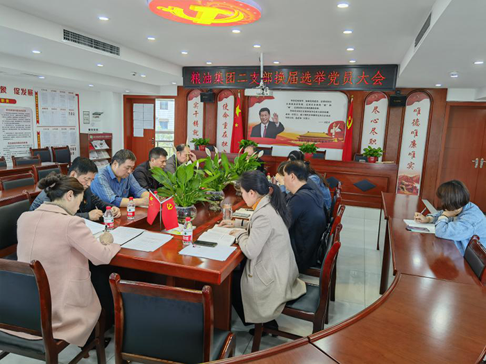 糧油集團(tuán)二支部召開換屆選舉黨員大會