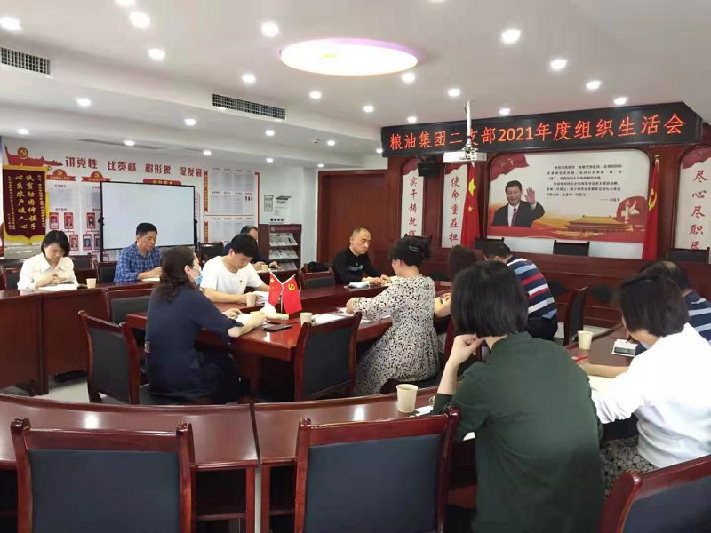 湖南糧油集團(tuán)二支部召開(kāi)2021年度組織生活會(huì)